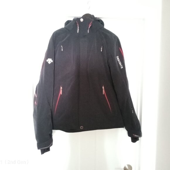 Men's Descente Ski Jacket Size Medium Black - Picture 1 of 14